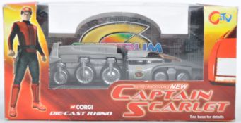 ORIGINALL CORGI MADE CAPTAIN SCARLET RHINO DIECAST VEHICLE