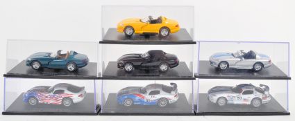 COLLECTION OF X7 UNIVERSAL HOBBIES 1/43 SCALE DIECAST CARS