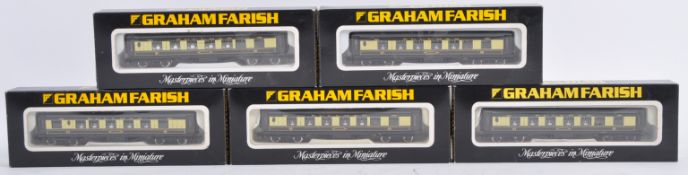 RAKE OF X5 GRAHAM FARISH N GAUGE TRAINSET PULLMAN CARRIAGES