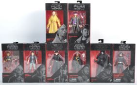 COLLECTION OF X8 HASBRO STAR WARS BLACK SERIES ACTION FIGURES
