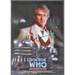 DOCTOR WHO - PETER DAVISON - AUTOGRAPHED 12X8" PHOTOGRAPH