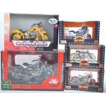 COLLECTION OF ASSORTED MOTORCYCLE BOXED DIECAST MODELS