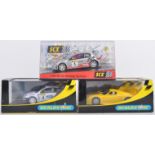 COLLECTION OF X3 SCALEXTRIC SLOT RACING CARS