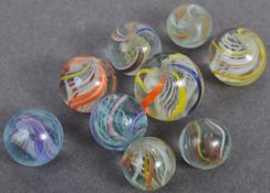 COLLECTION OF 19TH CENTURY VICTORIAN GLASS MARBLES
