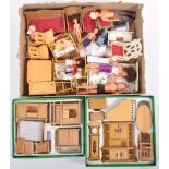 LARGE COLLECTION OF ASSORTED DOLLS HOUSE FURNITURE