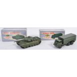 TWO VINTAGE DINKY SUPERTOYS MILITARY DIECAST VEHICLES