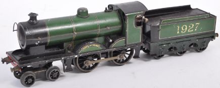 ORIGINAL VINTAGE BASSETT-LOWKE 0 GAUGE CLOCKWORK LOCOMOTIVE