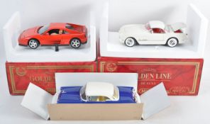 COLLECTION OF X3 MIRA GOLDEN LINE DIECAST MODEL CARS