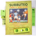 ORIGINAL VINTAGE SUBBUTEO TABLE TOP FOOTBALL GAME SET