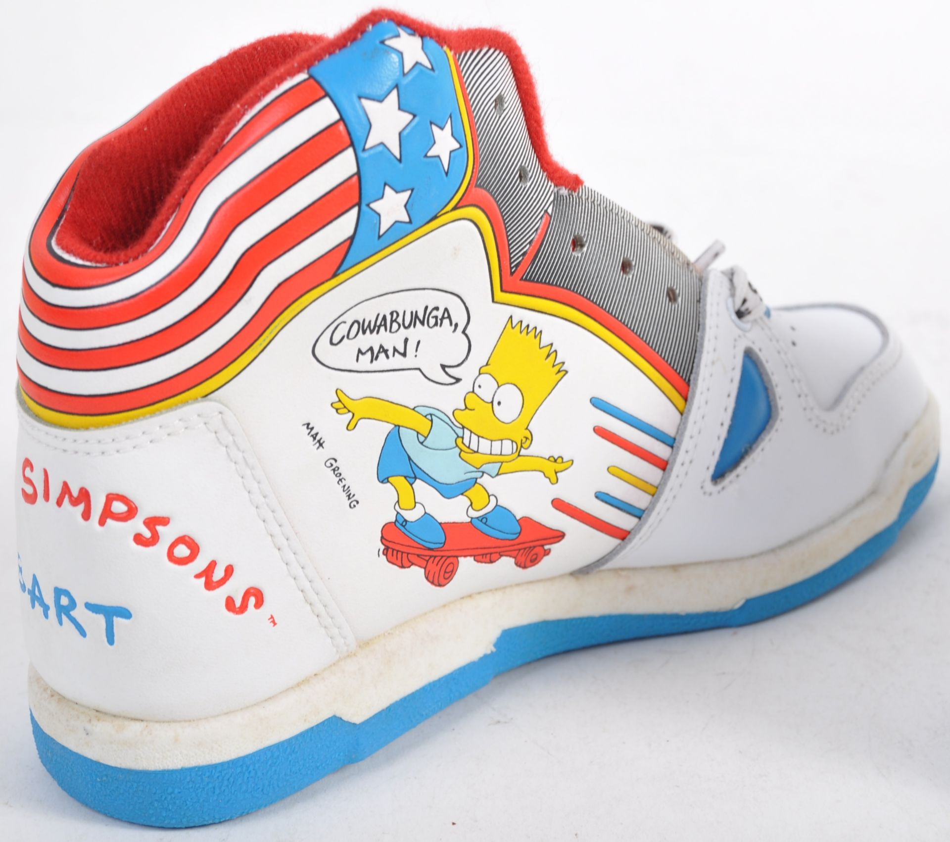 PAIR OF ORIGINAL VINTAGE BART SIMPSONS ' BART BOOT ' TRAINERS - Image 4 of 7