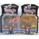 TWO VINTAGE TOYBIZ CAPCOM RESIDENT EVIL 2 PLATINUM ACTION FIGURES