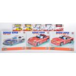 COLLECTION OF BBURAGO DODGE CAR METAL MODEL KITS