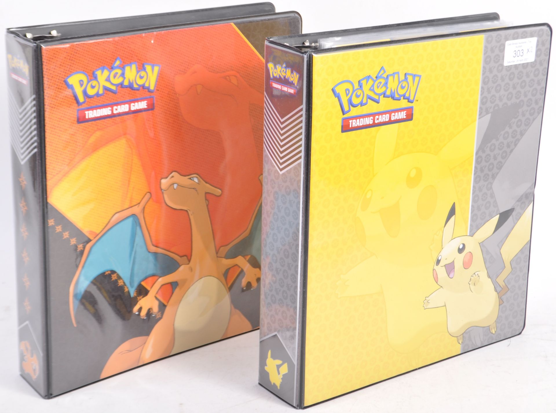 POKEMON TRADING CARD COLLECTION WITH FOLDERS