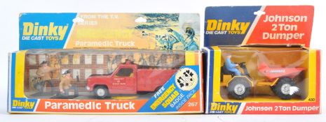 TWO ORIGINAL VINTAGE BOXED DINKY TOYS DIECAST MODEL VEHICLES