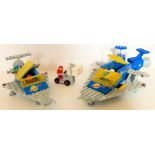 LEGO SETS - LEGO SPACE - 918 / 924 - ONE MAN SPACESHIP & SPACE CRUISER