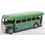 VINTAGE TRI-ANG MINIC TOYS CLOCKWORK TIN PLATE GREEN LINE BUS