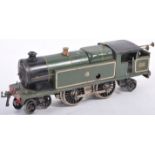 ORIGINAL VINTAGE HORNBY 0 GAUGE CLOCKWORK TRAINSET LOCOMOTIVE