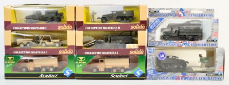 COLLECTION OF X8 ASSORTED SOLIDO MILITARY DIECAST VEHICLES