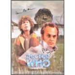 DOCTOR WHO - TOM BAKER & PHILIP MADOC DUAL SIGNED PHOTOGRAPH