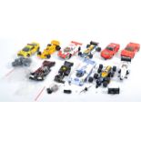 COLLECTION OF VINTAGE SCALEXTRIC RACING CARS & ACCESSORIES