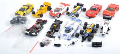 COLLECTION OF VINTAGE SCALEXTRIC RACING CARS & ACCESSORIES