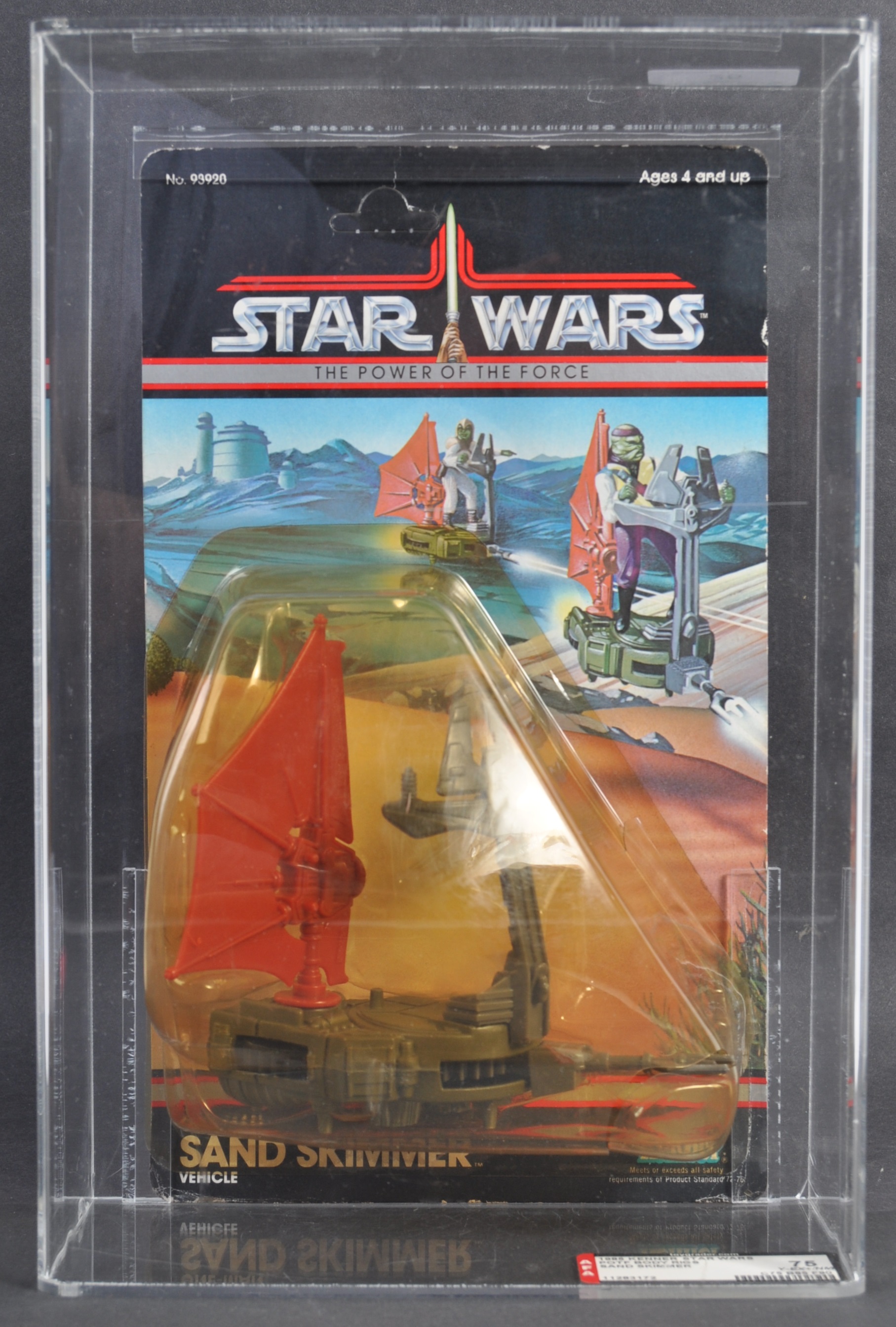 STAR WARS - RARE VINTAGE POWER OF THE FORCE SAND SKIMMER - AFA GRADED