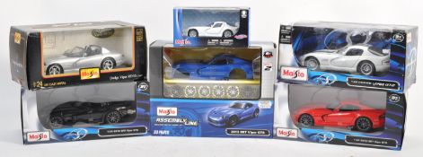 COLLECTION OF X6 MAISTO MADE DIECAST MODEL DODGE VIPER CARS