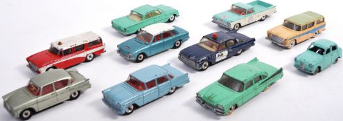 COLLECTION OF X10 VINTAGE DINKY TOYS DIECAST MODEL CARS