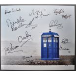 DOCTOR WHO - LARGE MULTI AUTOGRAPHED 12X14" PHOTOGRAPH