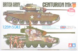 ORIGINAL TAMIYA 1/25 SCALE CENTURION MKIII BRITISH ARMY TANK