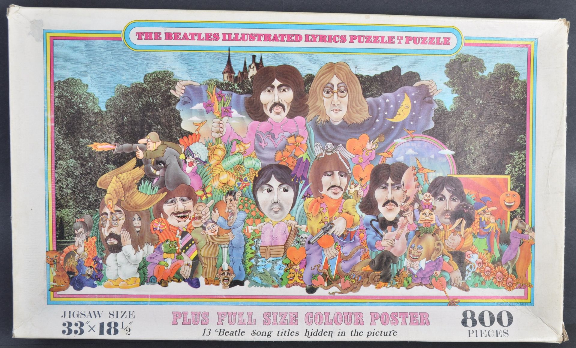 THE BEATLES - PHILMAR ILLUSTRATED LYRICS JIGSAW PUZZLE