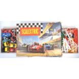 COLLECTION OF ASSORTED SCALEXTRIC SLOT CAR RACING ITEMS