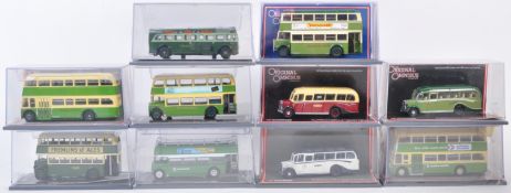 COLLECTION OF X10 CORGI ORIGINAL OMNIBUS DIECAST MODEL BUSES