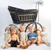 COLLECTION OF X6 ASSORTED VINTAGE COMPOSITION DOLLS