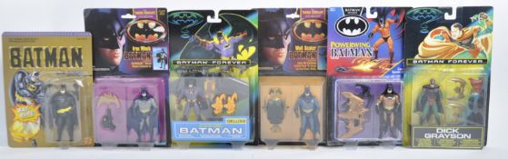 COLLECTION OF X6 RETRO BATMAN CARDED ACTION FIGURES