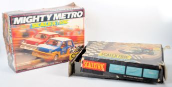 TWO VINTAGE TRIANG & HORNBY SCALEXTRIC SLOT RACING SETS