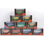 COLLECTION OF X10 EFE 1/76 SCALE DIECAST MODEL BUSES