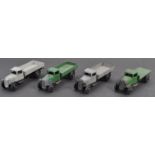 COLLECTION OF X4 ORIGINAL VINTAGE DINKY TOYS DIECAST TRUCKS