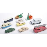 COLLECTION OF X10 VINTAGE DINKY TOYS DIECAST MODEL CARS