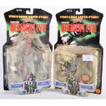 TWO ORIGINAL VINTAGE TOYBIZ CAPCOM RESIDENT EVIL ACTION FIGURES