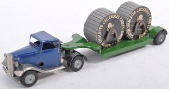 VINTAGE TRI-ANG MINIC TOYS CLOCKWORK TIN PLATE ARTICULATED LORRY