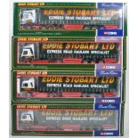 COLLECTION OF X4 CORGI EDDIE STOBART DIECAST MODEL LORRIES