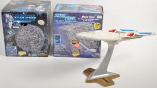 COLLECTION OF X3 PLAYMATES STAR TREK SPACE SHIP VESSELS