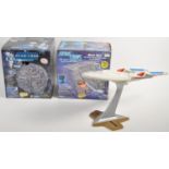 COLLECTION OF X3 PLAYMATES STAR TREK SPACE SHIP VESSELS