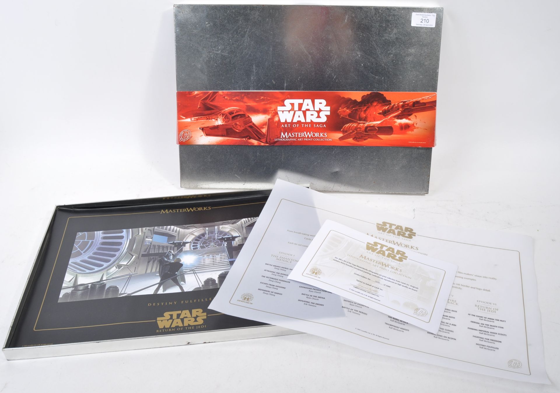 CARDS INC STAR WARS LITHOGRAPHIC ART PRINT COLLECTION