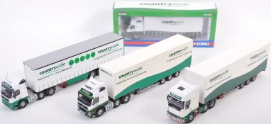 COLLECTION OF X4 CORGI COUNTRYWIDE DIECAST LORRIES