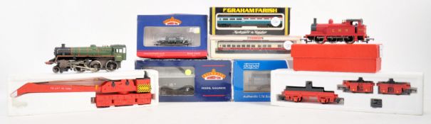 COLLECTION OF ASSORTED MODEL RAILWAY LOCOS AND CARRIAGES