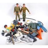 COLLECTION OF VINTAGE ACTION MAN FIGURS & GO KART