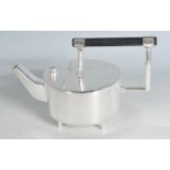 SILVER PLATED CHRISTOPHER DRESSER STYLE TEAPOT