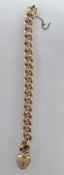 ANTIQUE 9CT GOLD CURB LINK BRACELET